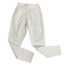 Vintage 80s High Waisted Denim Jeans Womens 26 White Tapered Mom Pockets