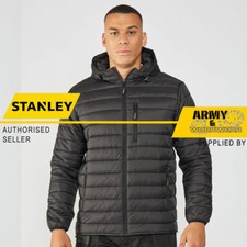 Stanley Padded Jacket Water-Resistant Zipped Pockets Padded Puffa Work Coat Mens