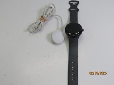 Google GA03119-US Pixel Watch GPS 40mm Matte Black Stainless Steel Case [DJ494]