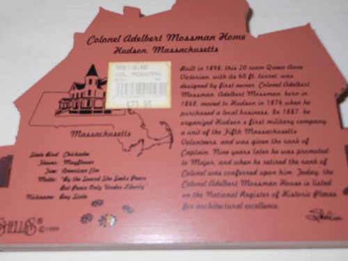 Colonel Adelbert Mossman Home Hudson MA 1999 Shelia's House Holzregal Sitter - Bild 2 von 2