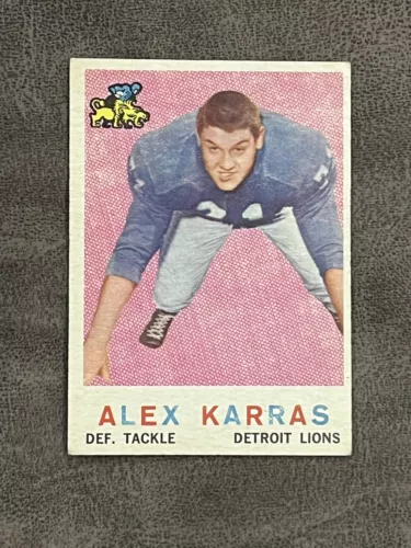 1959 Topps Alex Karras #103 EX HOF Detroit Lions Rookie RC!!