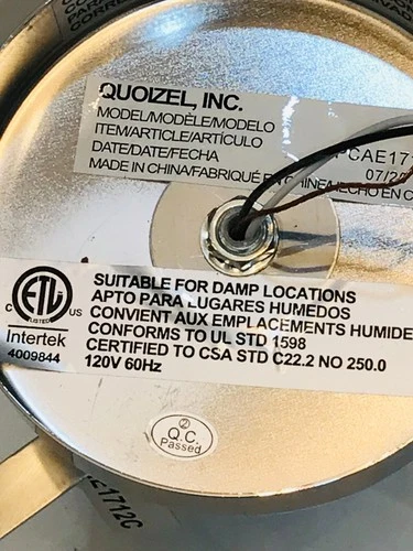 Quoizel PCAE1712, Semi Flush Ceiling Fixture Chrome Abode 2-Light 12"W - Picture 13 of 19