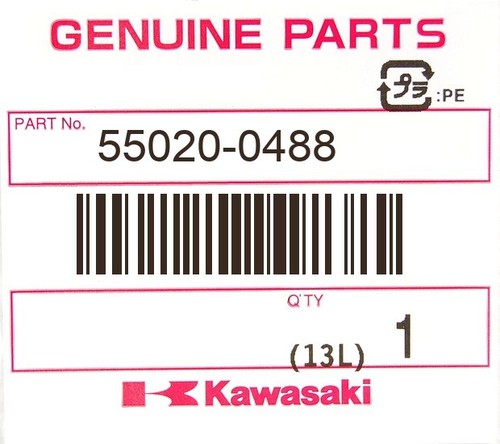 Kawasaki ZX10R ZX 10R Auspuff Abdeckung Cover exhaust Original Neu - Bild 4 von 5