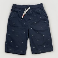 Tommy Hilfiger Shorts Boy's Size MEDIUM 12/14 Blue Drawstring Elastic School