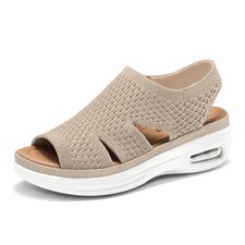 Womens Comfortable Walking Sandals Slip On Air Cushion