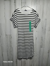 Chaps Women's Crewneck Super Soft Jersey T-Shirt Mini Dress  Size XL