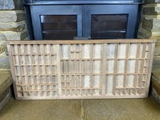 Vintage Letterpress Wood Printers Tray, Old Shelf Rustic Shelf Curios Display 09