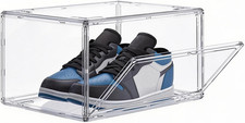 Size 14 Acrylic Clear Shoe Storage Boxes Stackable for Sneaker, Clear Shoe Box S