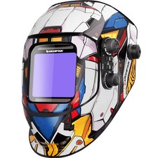 ARCCAPTAIN Large Viewing Welding Helmet True Color Auto Darkening Welder Hood US