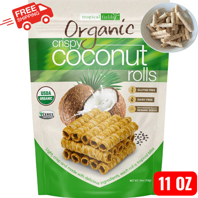 Tropical Fields Organic Crispy Coconut Rolls 11 OZ Gluten Free