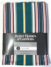 Better Homes Gardens 2 Yards of 45 Wide Precut Fabric-Herringbone Stripe Teal