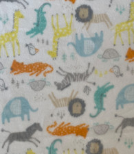 Baby Starters Zoo Animals Cheetah Elephant Croc Zebra Turtle Zebra Lion Blanket