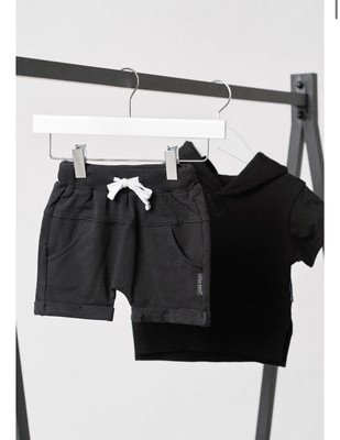 NWT Little Bipsy Core Black Harem Shorts Size 3-6 Months