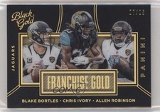 2016 Black Gold Franchise Holo 7/25 Allen Robinson Blake Bortles Chris Ivory 0ar