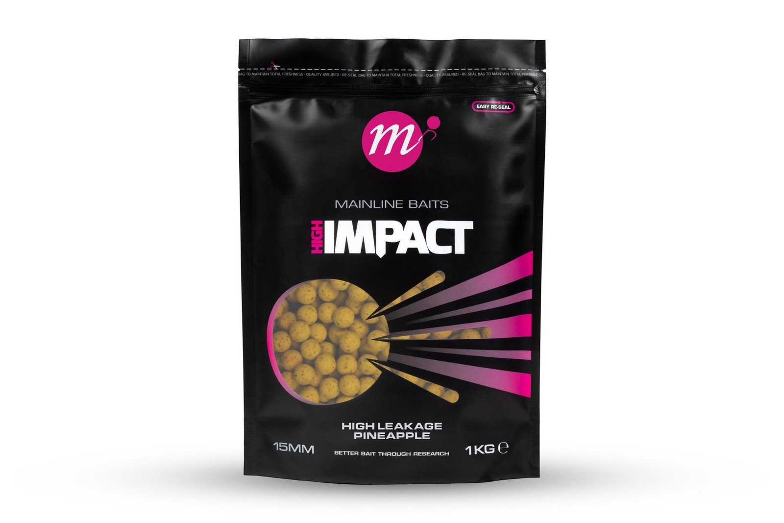 Mainline High Impact High Leakage Pineapple Boilies 15mm 1kg