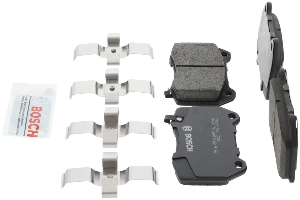 Pastillas de freno Bosch BC960 QuietCast para 03-09 Infiniti Nissan 350Z G35 Sentra Foto 3 de 4
