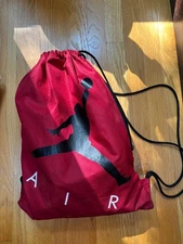 Red Nike Jordan Drawstring Bag