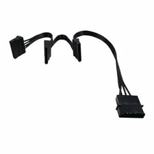 IDE to 3 Serial ATA Power Splitter Tinned Copper Conductor for PC Builders