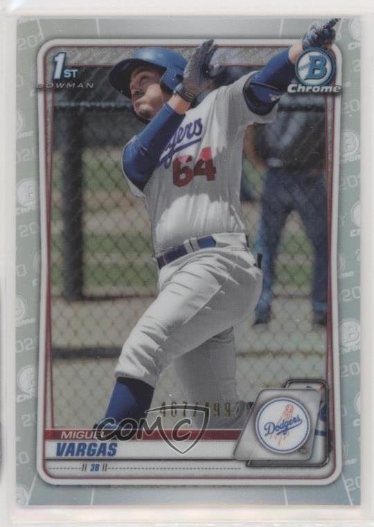 2020 Bowman Chrome Prospects Refractor /499 Miguel Vargas #BCP-131