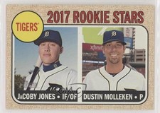 2017 Topps Heritage Rookie Stars JaCoby Jones Dustin Molleken #165 2k3