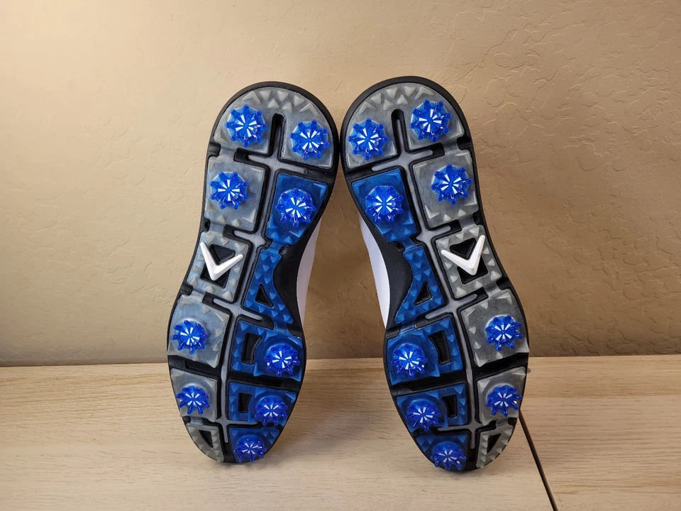 Zapato de golf Callaway de cuero blanco para hombre talla 11,5 2E - # CG301WK BONITO Foto 3 de 4