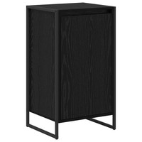 Sideboard Schwarz Eichenoptik Holzwerkstoff 43X36X75,5Cm