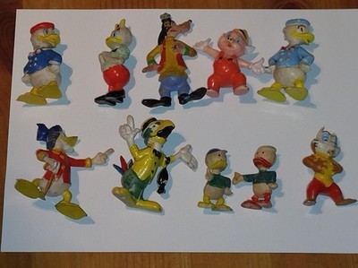 10 x Disneyfiguren / Donald Duck u.a./ Heimo Figur ,3-5cm
