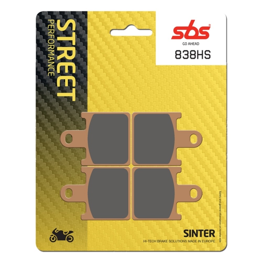 SBS HS Sinter Street Front Pads Suitable For Kawasaki ZX6R (ZX600) 2014 - Image 20