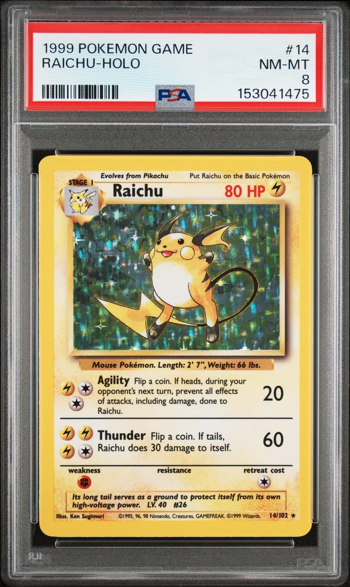 Raichu Pokémon TCG Professional Sports Authenticator (PSA