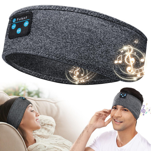 Sleep Headphones Bluetooth, Sleeping Headphones Headband Soft Elastic Comfort...