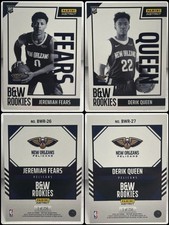 (2) 2025-26 Panini Instant Fears/Queen BLACK WHITE ROOKIES 1/256 SP Pelicans RC