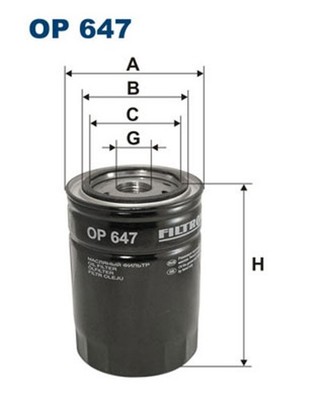 Ölfilter FILTRON OP 647 Anschraubfilter für LAMBORGHINI URRACO AGROLUX DEUTZ D05