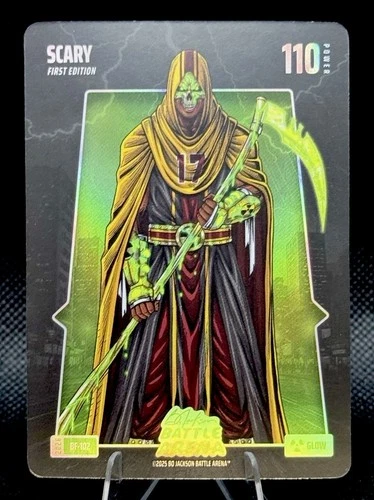 2026 Bo Jackson Battle Arena Scary Battlefoil Glow Terry McLaurin Near BF-102