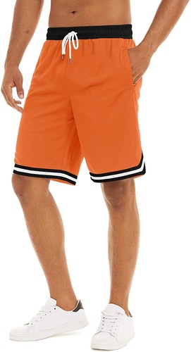 Herren schnelltrocknende Basketballshorts Fitnessstudio Training Athletik Netzshorts Sporthose - Bild 11 von 56