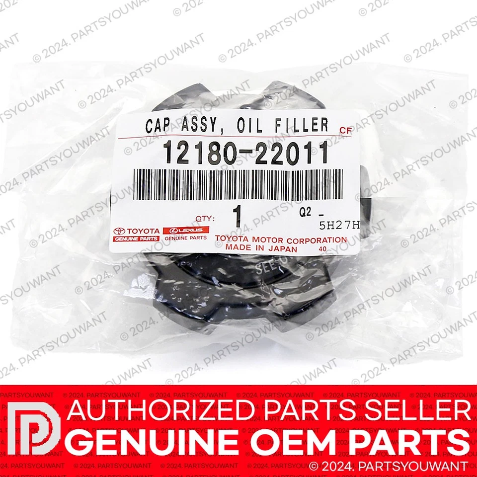 Tapa de llenado de aceite de motor original Toyota 4Runner Tacoma Tundra RAV4 OEM 12180-22011 Foto 4 de 4