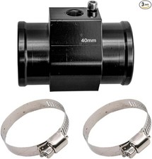 3PCS Auto Water Temp Joint Pipe, Sensor Gauge Radiator Hose Adapter,40MM