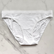 Victoria's Secret Stretch Cotton Smooth Bikini Panty VS White Size XL