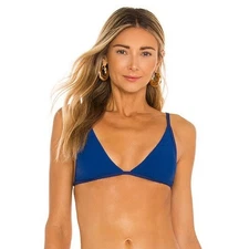 L*Space Millie Bikini Top in Indigo Blue Size Small NWT