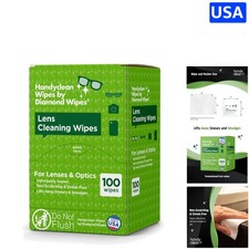 On-the-Go HandyClean Eyeglass and Screen Wipes - 100 Individually Packed Wipes