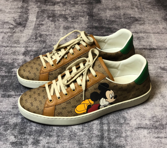 Gucci Ace 'Mickey Mouse' 602548 HWM10 8961 Men's Brown Size | eBay