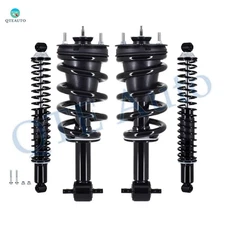 Set Front Quick Strut-Rear Complete Shock For 2014-2018 Chevy Silverado 1500 4WD