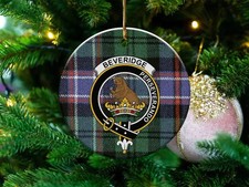 Beveridge Clan Scottish Tartan Ceramic Ornament