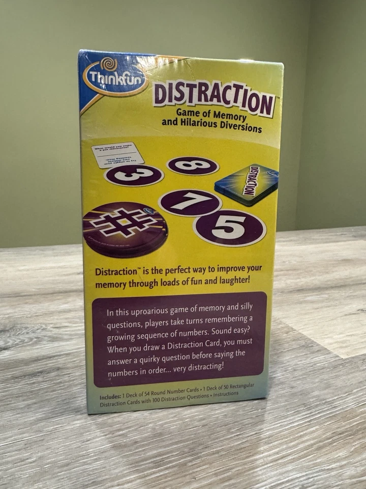 Distraction Game of Memory & Hilarious Diversions (Thinkfun, 2021) NEW SEALED - Image 2 of 2