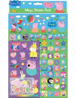 Peppa Pig Mega Pack Stickers over 130 Stickers Official licensed product
