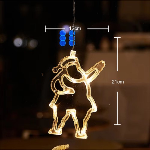LED Christmas Window Lights Battery Light Warm Colored Tree Suction Cup Lighted - Picture 15 of 17