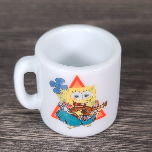 Lot Of 5 SpongeBob SquarePants Vintage 2002 Viacom Mini Cups Mugs White - Lot A - Picture 3 of 9
