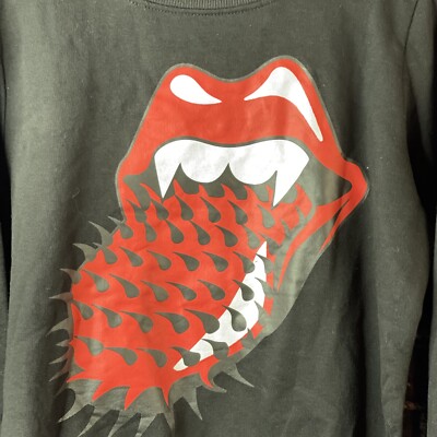 Rolling Stones Women's Small S Graphic Sweatshirt Black Spiked
