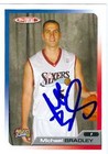 Michael Bradley autographed Basketball Card (76ers) 2006 Topps Total #166