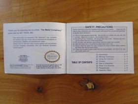 The Mafat Conspiracy Nintendo NES Manual Only ~ Instruction Booklet