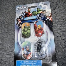 Avengers 3 Interchangeable Dog Tag Necklace BIRTHDAY PARTY FAVORS PRIZES-New 
